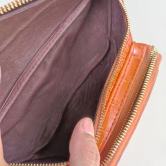 Túi đeo bụng Da cá sấu Loại Dày phình to Đựng nhiều đồ. Phiên bản Vàng bò đẹp Nổi bật!