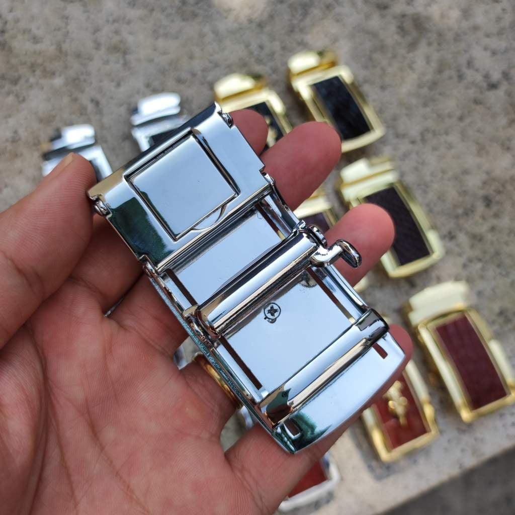 Mặt Khóa cho dây thắt lưng da cá sấu thật chuẩn 4cm [NHIỀU MÀU] Kim loại đúc nguyên khối không gỉ sét!