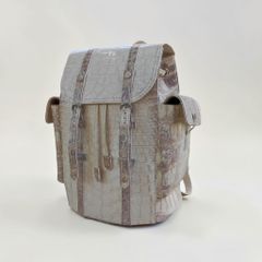 Balo da cá sấu Bạch Tạng Heritage Size LỚN (Hàng đặt trước)