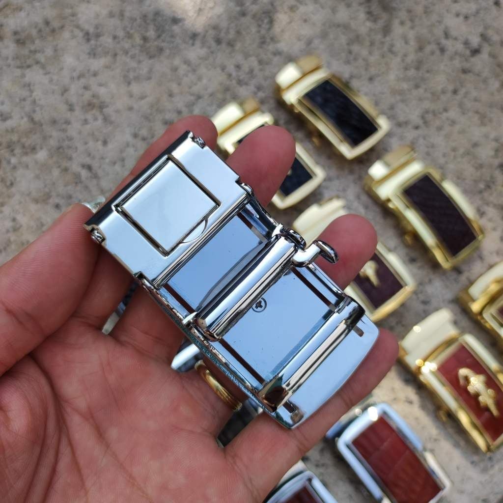Mặt Khóa cho dây thắt lưng da cá sấu thật chuẩn 4cm [NHIỀU MÀU] Kim loại đúc nguyên khối không gỉ sét!