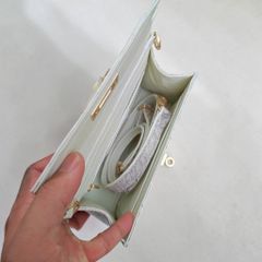 Túi nữ Size nhỏ kiêm cầm tay Da bụng cá sấu Bạch tạng!