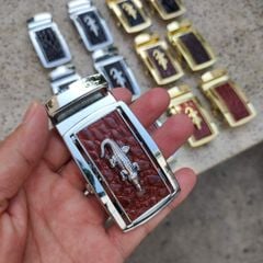 Mặt Khóa cho dây thắt lưng da cá sấu thật chuẩn 4cm [NHIỀU MÀU] Kim loại đúc nguyên khối không gỉ sét!