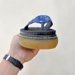 Dép Doctor xỏ ngón. Da cá sấu xanh Navy không đụng hàng!