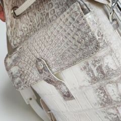 Balo da cá sấu Bạch Tạng Heritage Size LỚN (Hàng đặt trước)