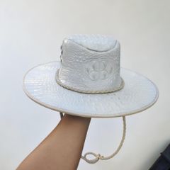 Nón mũ Cao bồi da cá sấu bạch tạng Ovenis!