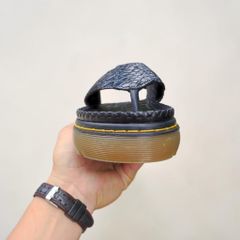 Dép kẹp đế Doctor 4.5cm nâng tầm Phong thái. Da cá sấu trơn mềm!