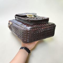 Túi đựng ipad Da cá sấu Size lớn. Thiết kế mới có thêm tay cầm tiện lợi!
