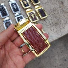 Mặt Khóa cho dây thắt lưng da cá sấu thật chuẩn 4cm [NHIỀU MÀU] Kim loại đúc nguyên khối không gỉ sét!