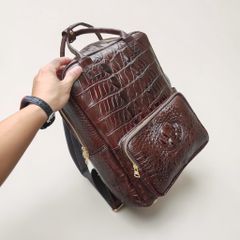 Balo cặp da cá sấu công sở cao cấp Ovenis
