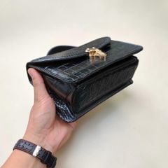 Túi xách khóa Nữ hoàng có dây đeo. Size 23*15*9cm vừa vặn!