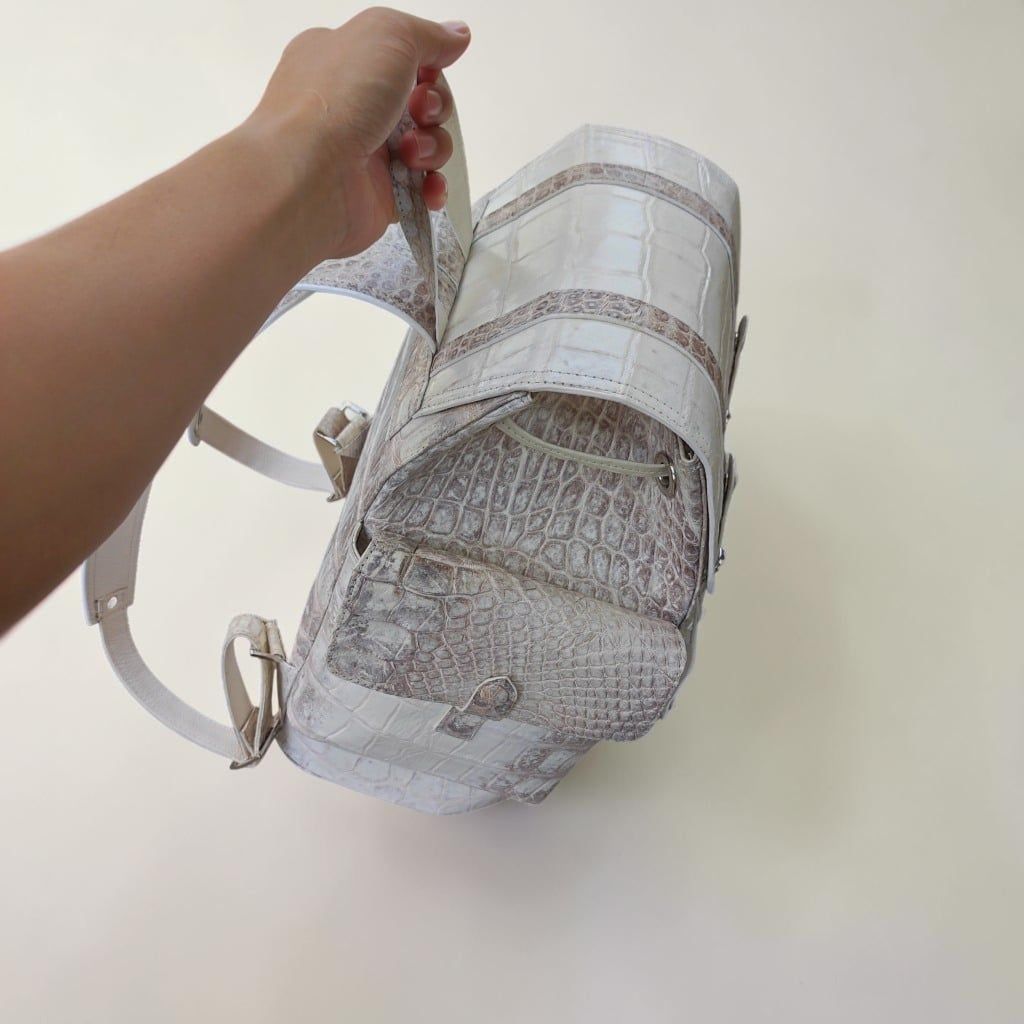 Balo da cá sấu Bạch Tạng Heritage Size LỚN (Hàng đặt trước)