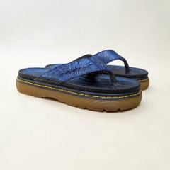 Dép Doctor xỏ ngón. Da cá sấu xanh Navy không đụng hàng!