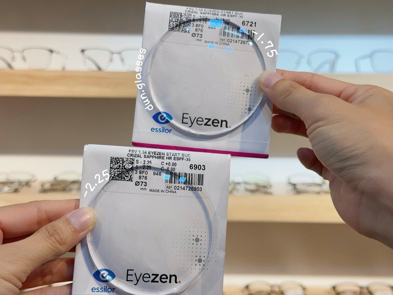  Tròng Eyezen Start Stock - Essilor. Tròng kính giảm mỏi mắt kỹ thuật số 
