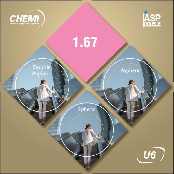  Tròng kính DOUBLE ASP - CHEMI 