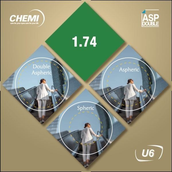  Tròng kính DOUBLE ASP - CHEMI 