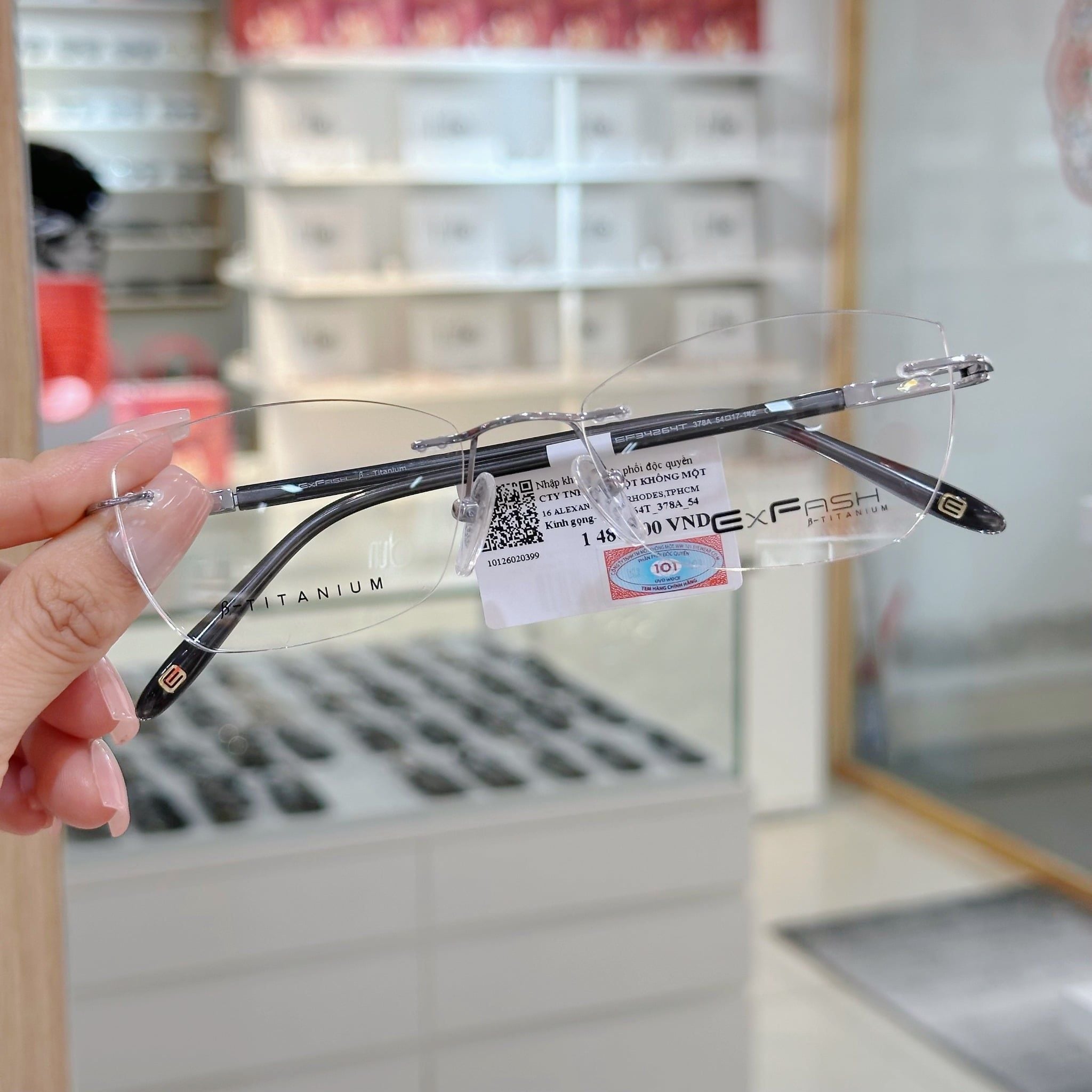  Mắt kính beta titanium Exfash EF 34264 