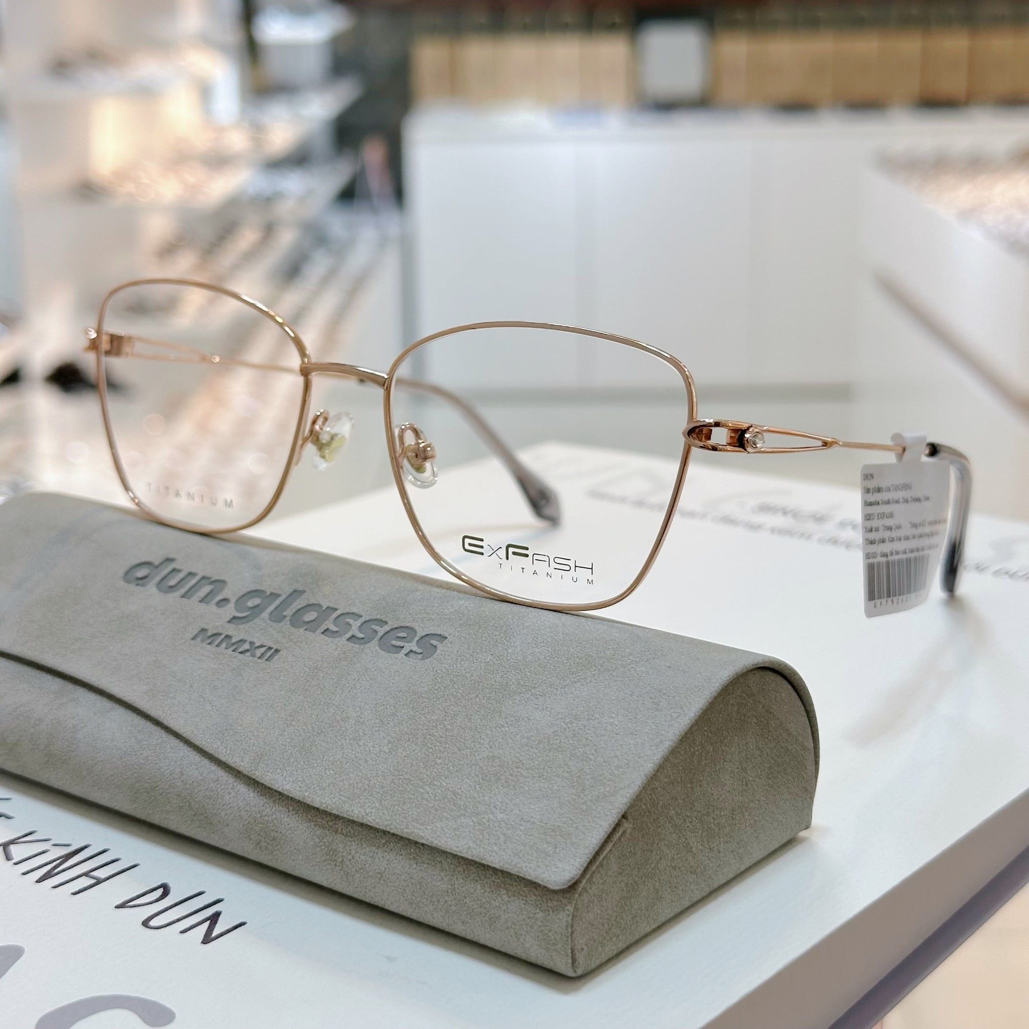  Mắt kính titanium Exfash EF 75260 