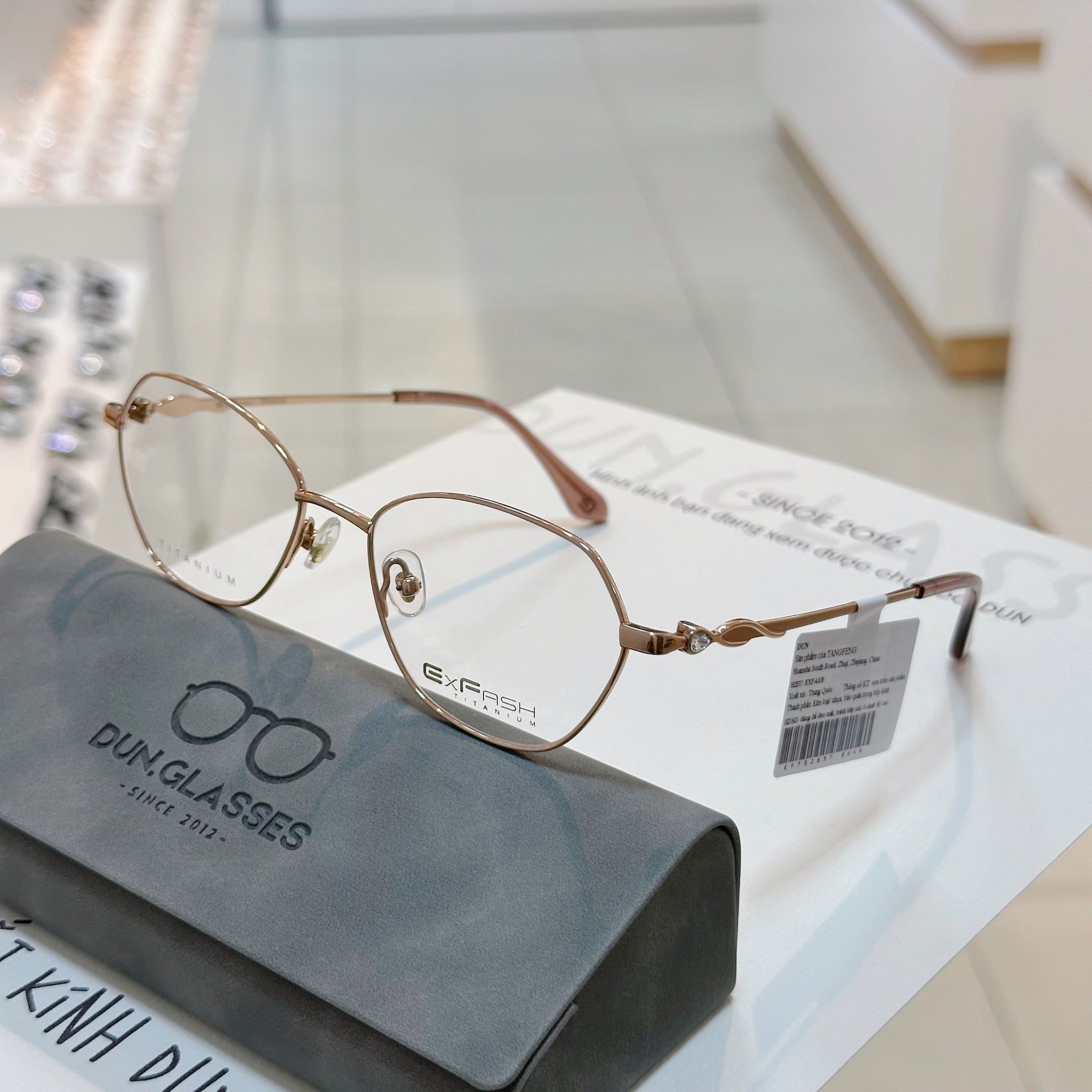  Mắt kính titanium Exfash EF 75285 