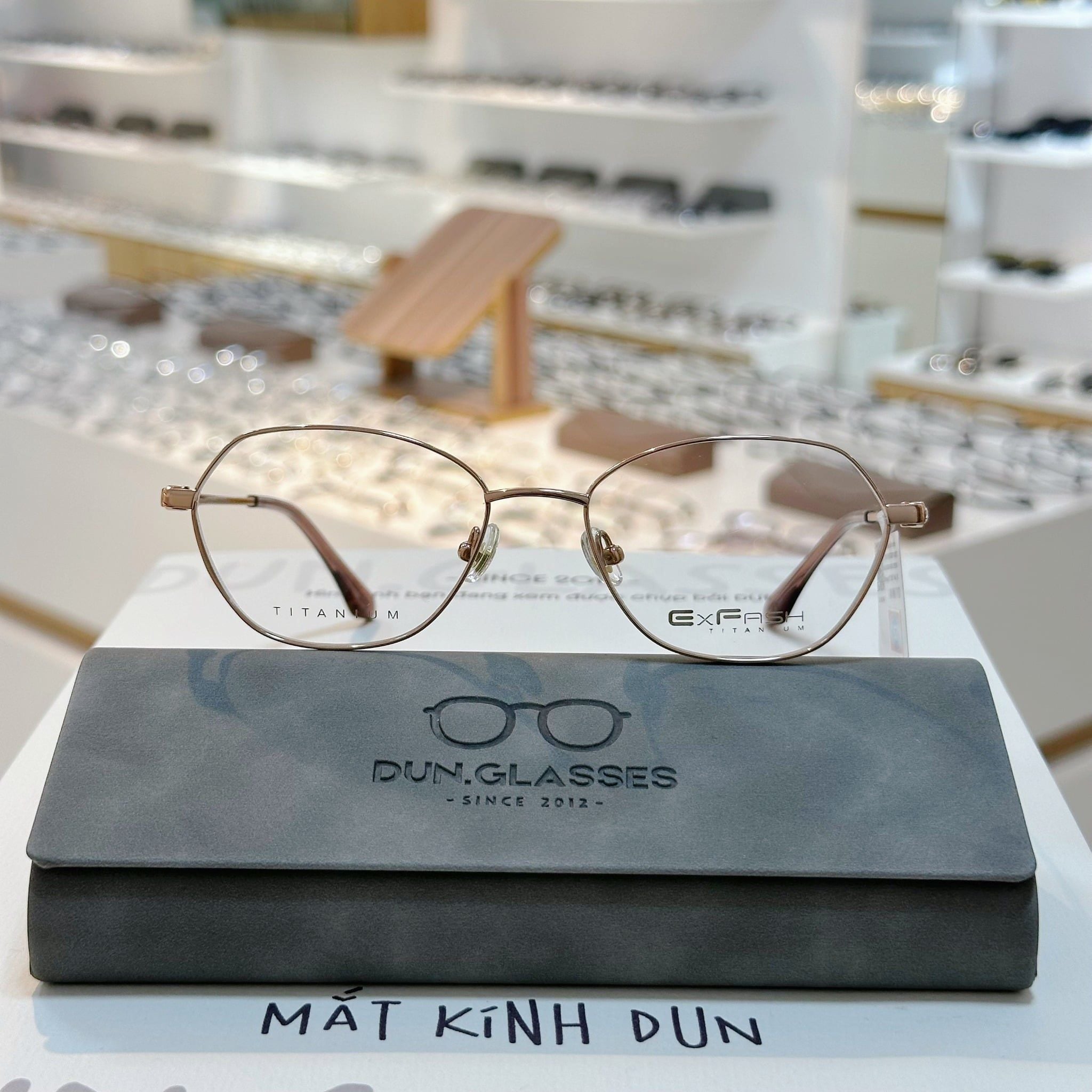  Mắt kính titanium Exfash EF 75285 