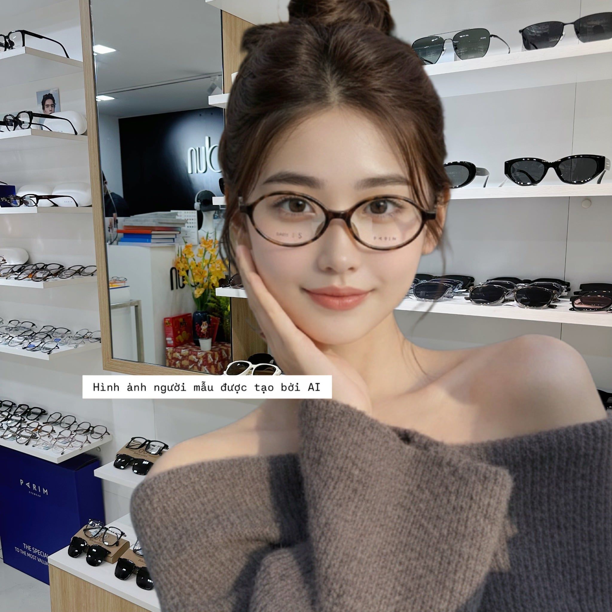  Mắt kính oval Parim 84063 