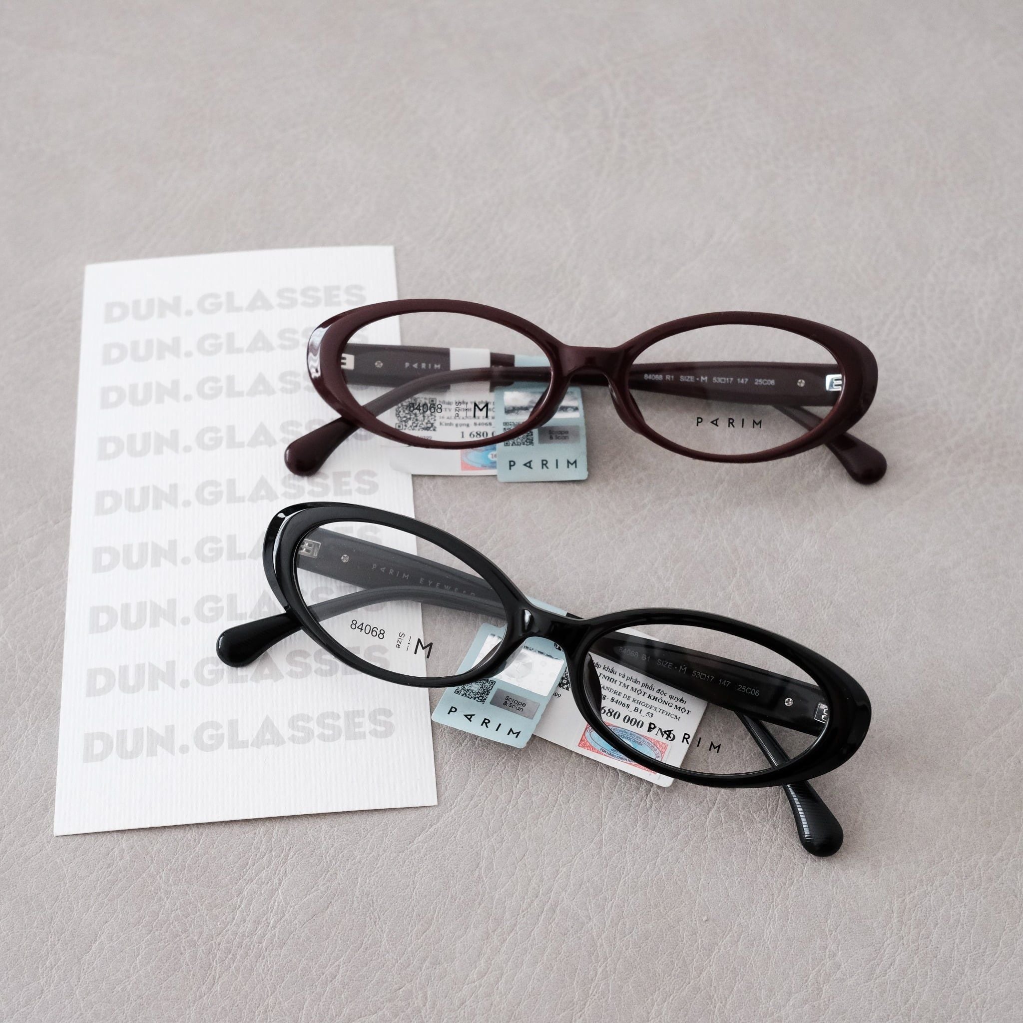  Mắt kính oval Y2K Parim 84068 