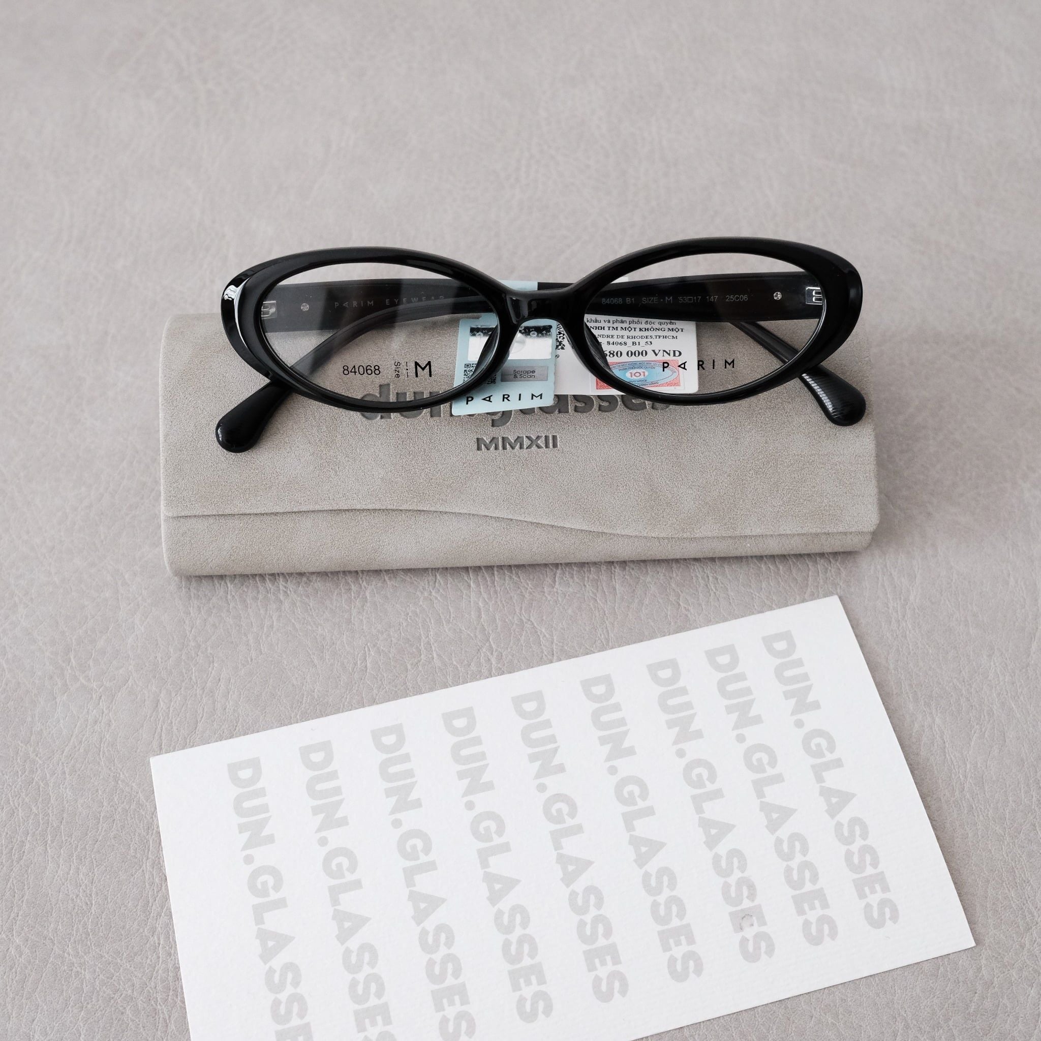  Mắt kính oval Y2K Parim 84068 