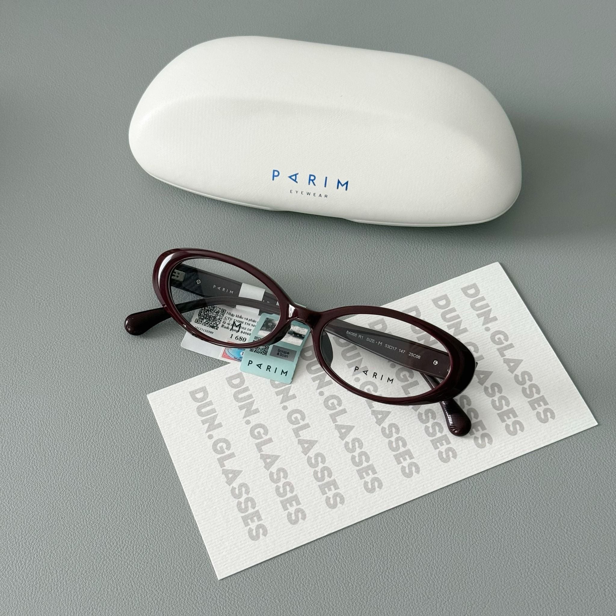  Mắt kính oval Y2K Parim 84068 