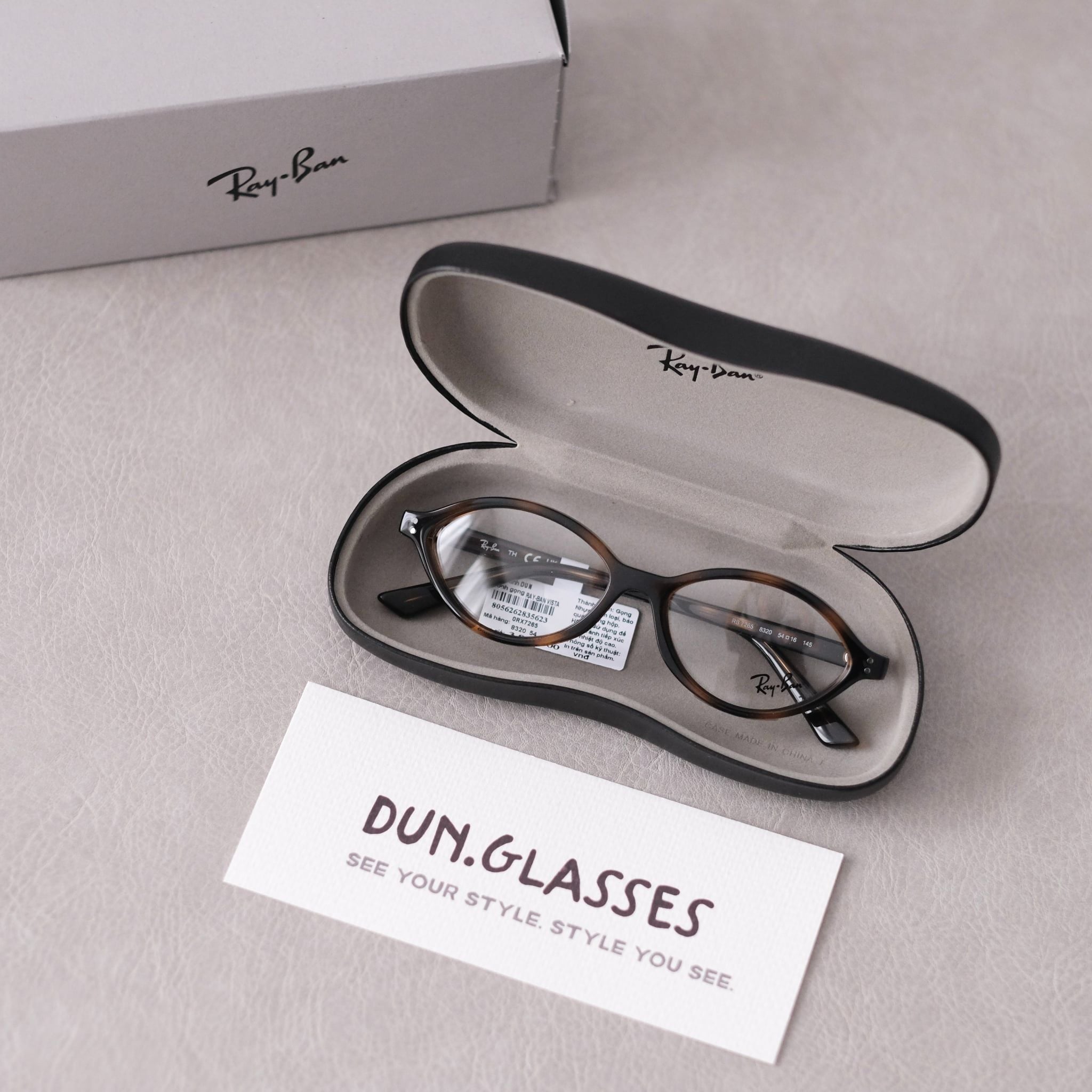  Mắt kính oval Ray-Ban RX 7265 8320 ROMY OPTICS BIO-BASED 