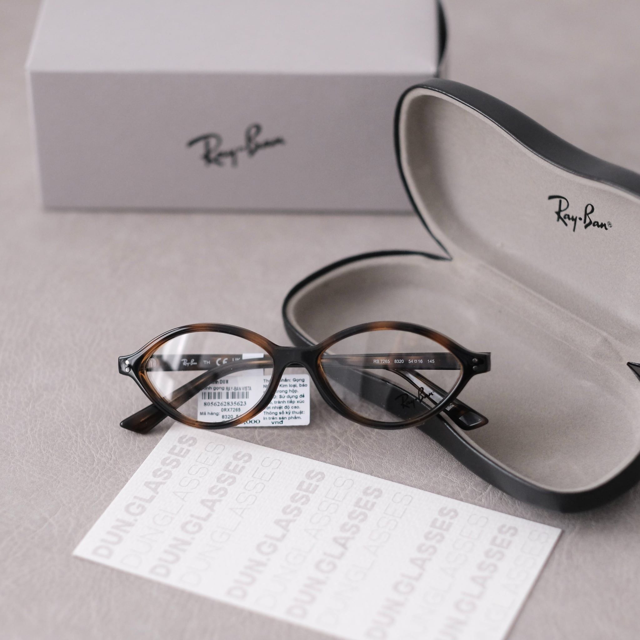  Mắt kính oval Ray-Ban RX 7265 8320 ROMY OPTICS BIO-BASED 