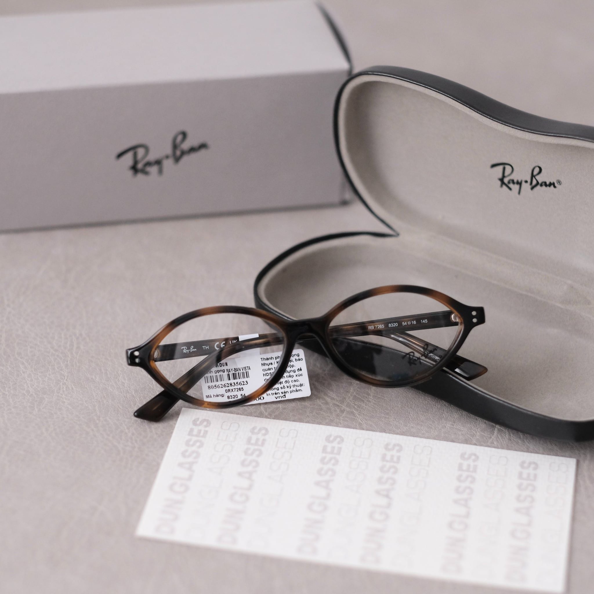  Mắt kính oval Ray-Ban RX 7265 8320 ROMY OPTICS BIO-BASED 