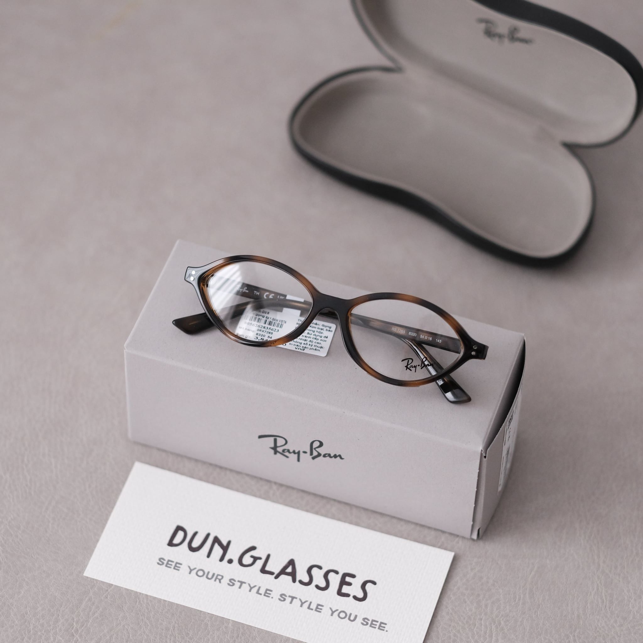  Mắt kính oval Ray-Ban RX 7265 8320 ROMY OPTICS BIO-BASED 