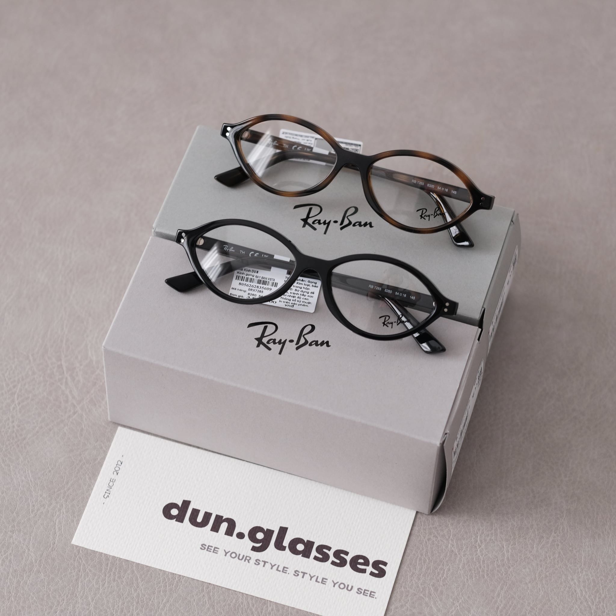  Mắt kính oval Ray-Ban RX 7265 8320 ROMY OPTICS BIO-BASED 