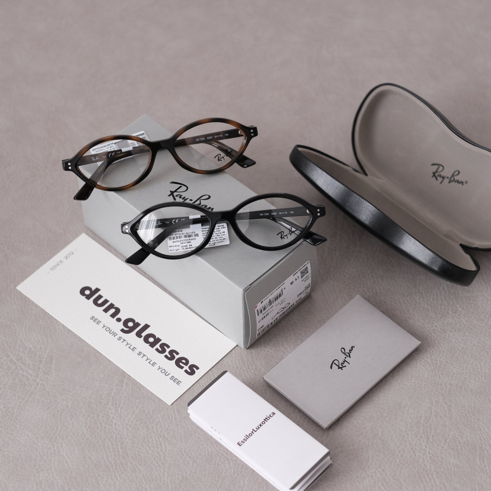  Mắt kính oval Ray-Ban RX 7265 8320 ROMY OPTICS BIO-BASED 
