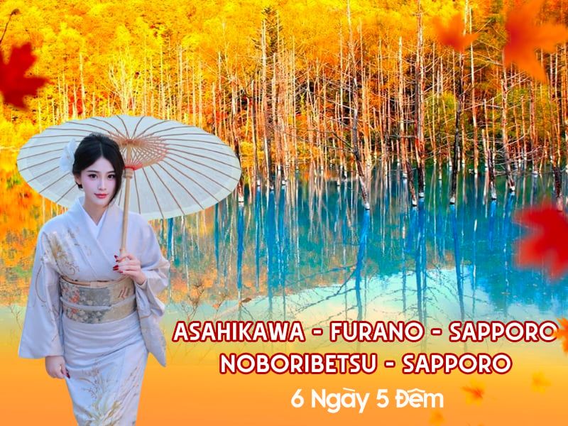 ASAHIKAWA - FURANO - SAPPORO - NOBORIBETSU - SAPPORO