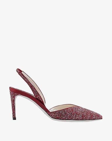 Giày Cao Gót Nữ Rene Caovilla Ladies Vivienne Crystal Slingback Pumps