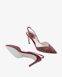  Giày Cao Gót Nữ Rene Caovilla Ladies Vivienne Crystal Slingback Pumps 