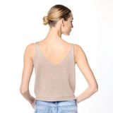  Áo Ba Lỗ Beige V-Neck Top Primadonna Collection 