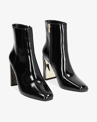 Giày Boots Primadonna Collection Black Naplak Ankle Boot 9 Cm