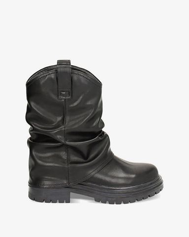 Giày Boots Primadonna Collection Black Biker With Sagging Leg Primadonna Collection