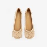  Giày Búp Bê Nữ PAZZION Jan Buckle Bow Square Toe Flats 