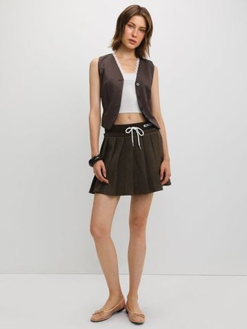 Áo Gilet Cổ Viền Ren