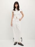  Quần Dài Xẻ Gấu 100% Cotton 