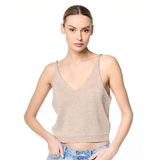  Áo Ba Lỗ Beige V-Neck Top Primadonna Collection 