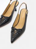  Giày Cao Gót Nữ Pazzion Delilah Laced Pointed Toe Slingback Heels 