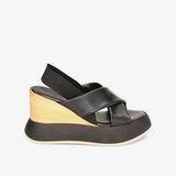  Giày Nữ Primadonna Collection Women Shoes Wedge Leather Nero 