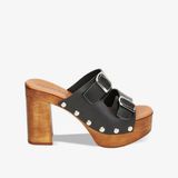  Giày Cao Gót Primadonna Collection Women Shoes Clog Cow Leather Nero 