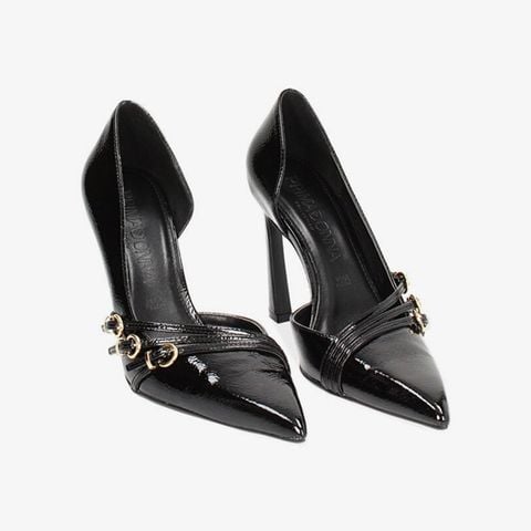 Giày Nữ Primadonna Collection Women Shoes Open Shank Naplack Nero