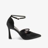 Giày Nữ Primadonna Collection Women Shoes Open Shank Velvet Nero 