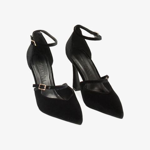 Giày Nữ Primadonna Collection Women Shoes Open Shank Velvet Nero