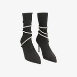  Giày Boots Nữ Primadonna Collection Women Shoes Demi-Boot Lycra Nero 